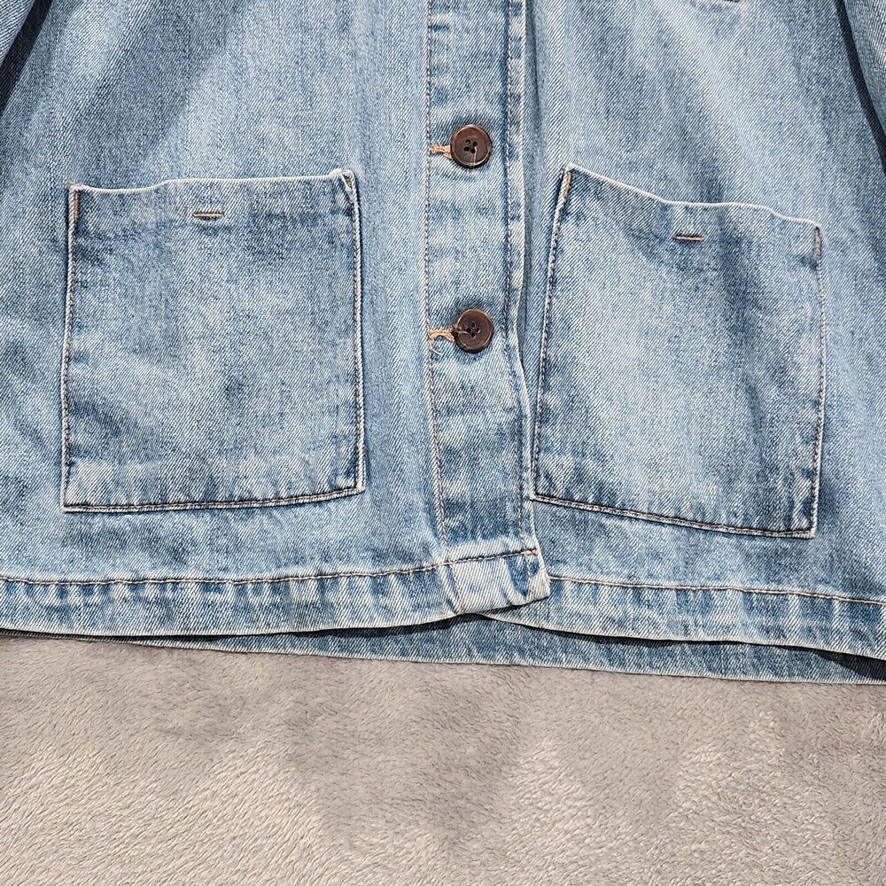 Old Navy Light Blue Denim Jacket Blazer - Picture 3 of 10